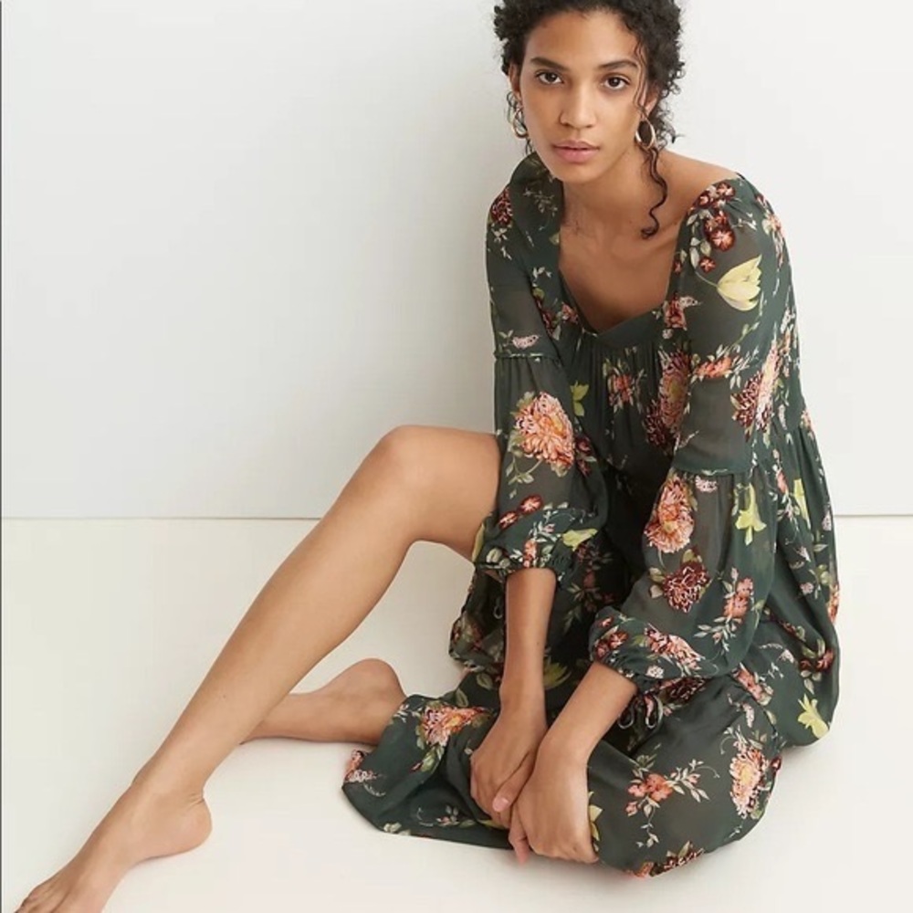 Anthropologie Evelin Floral Maxi Dress